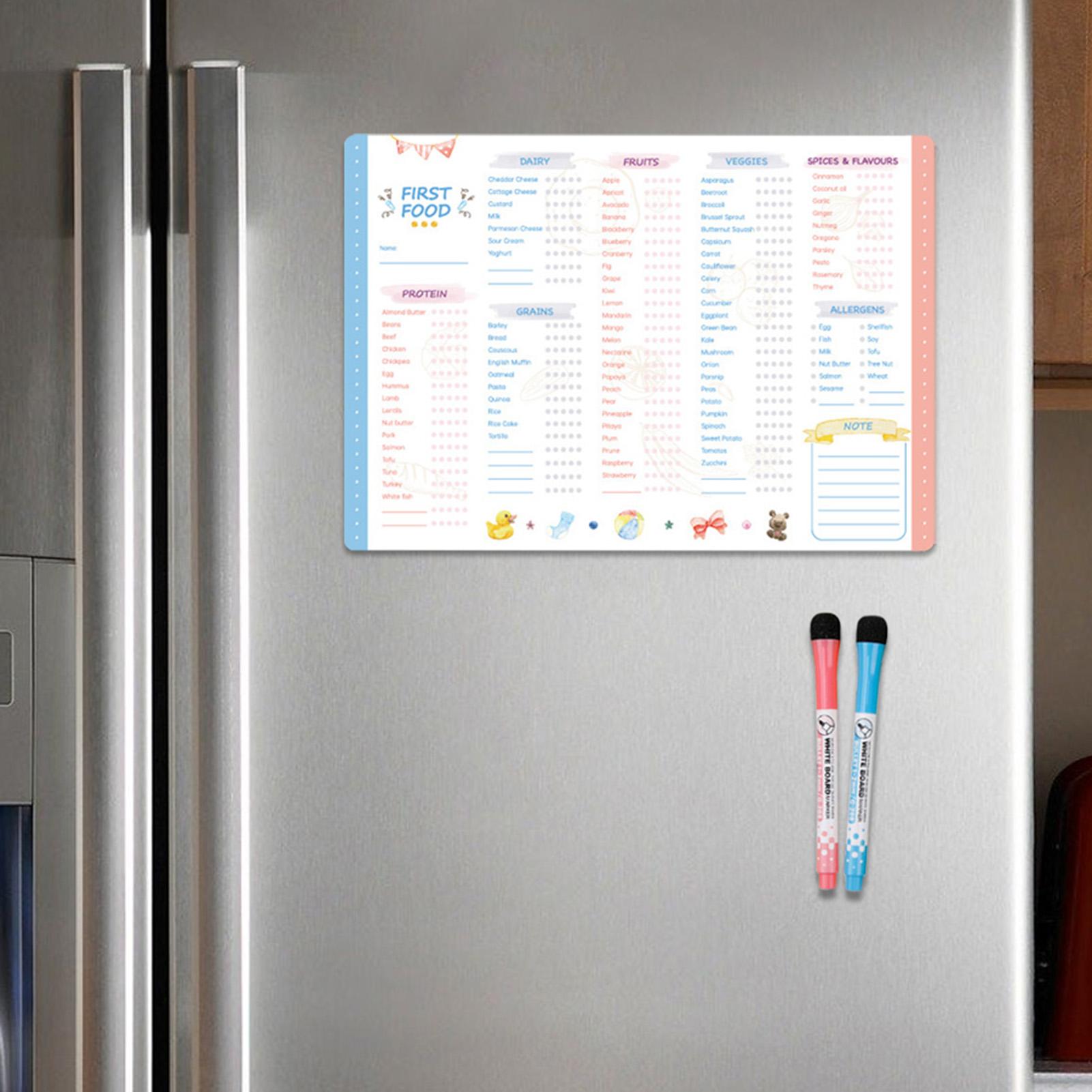 Magnetic Baby First Foods Chec - đánh giá và giá Baby Food Checklist