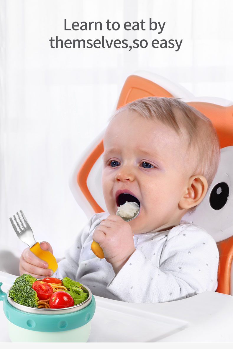Elephat Baby Gadgets Tableware - đánh giá và giá Baby Food Utensils Set