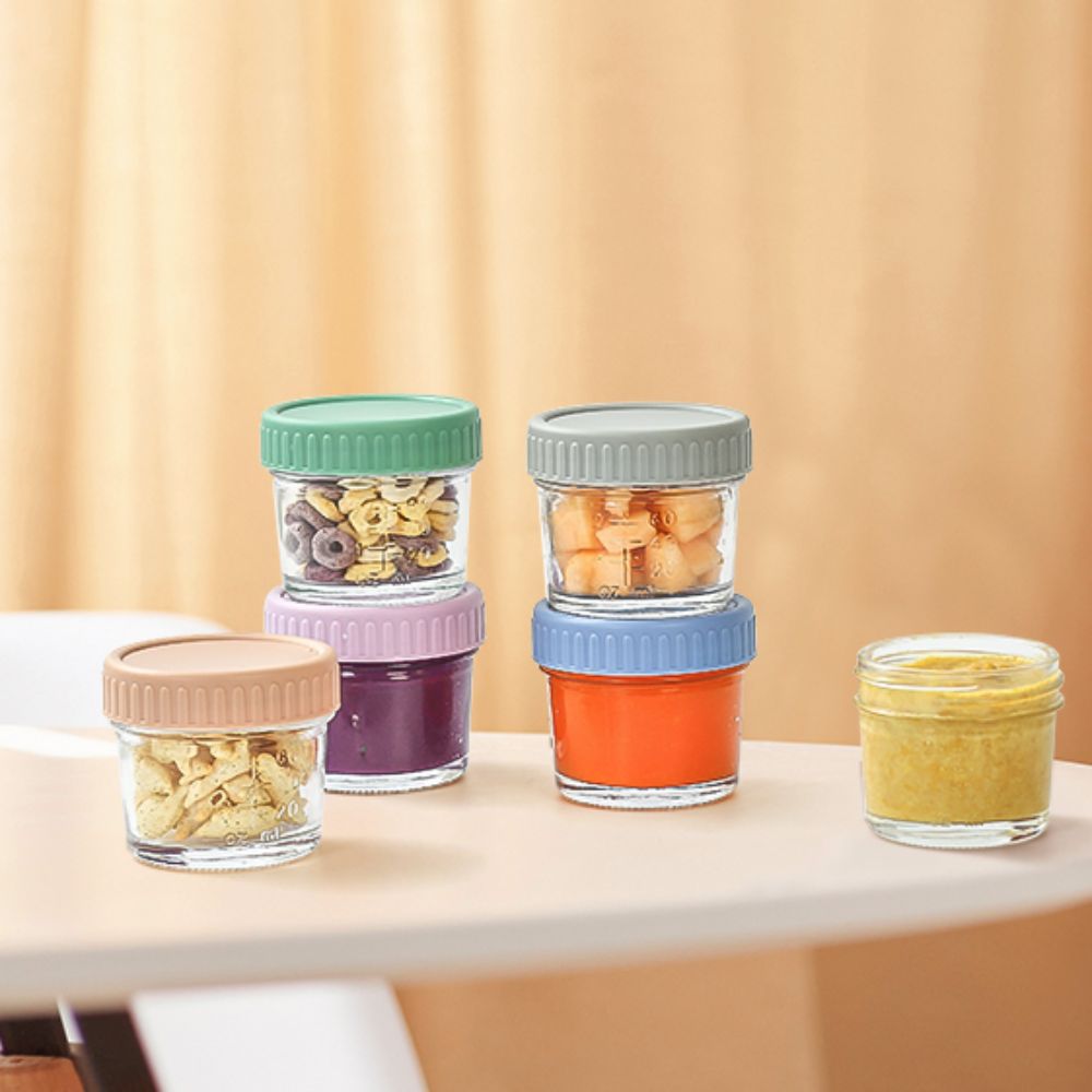 6pcs Mason Jar Glass Baby Food - đánh giá và giá Baby Food In Jar