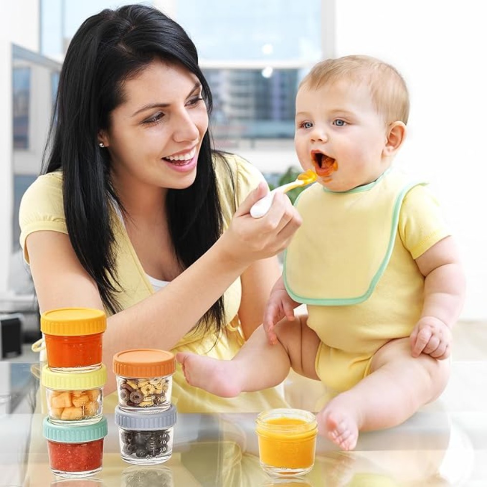 6pcs Mason Jar Glass Baby Food - đánh giá và giá Baby Food In Jar