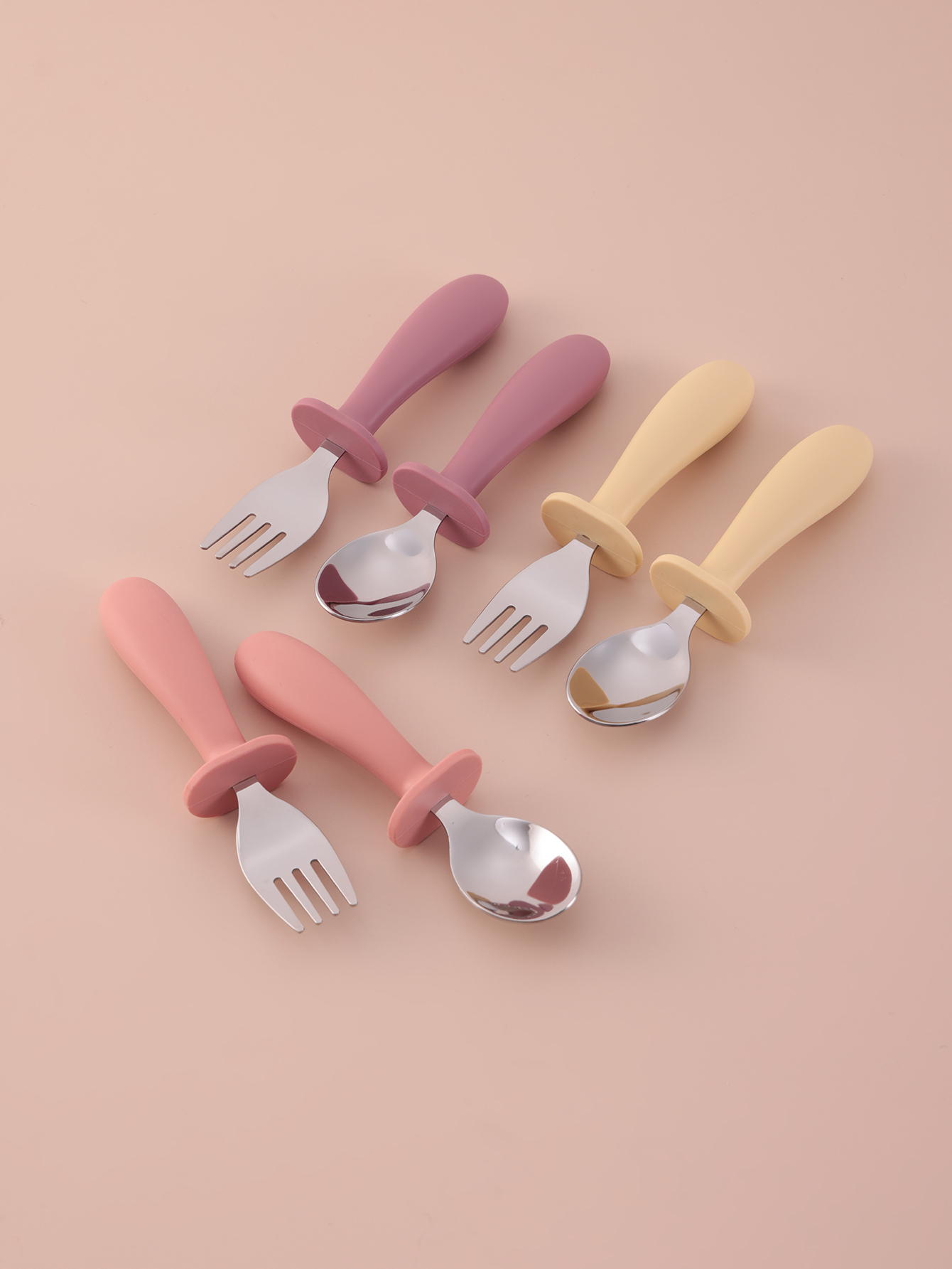 2PCS Stainless Steel Fork Spoo - đánh giá và giá Baby Food Utensils Set