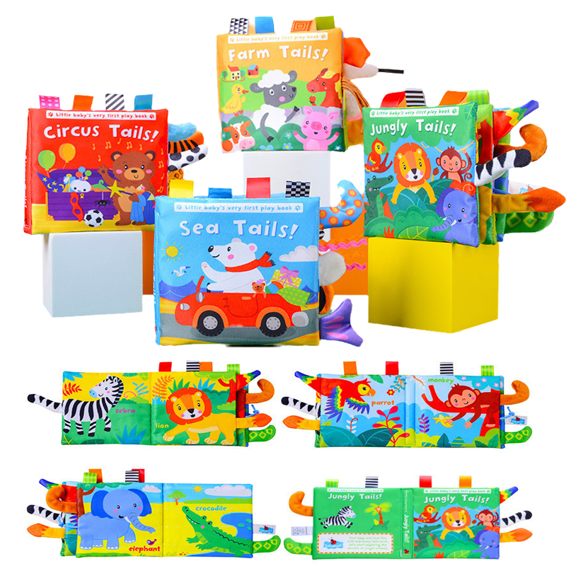 New 3D Visual Tail Cloth Book  - đánh giá và giá Baby Food Book