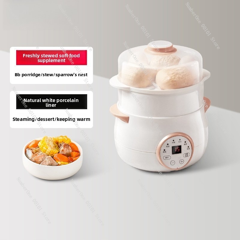 Small Double Layer Stew Pot Ba - đánh giá và giá Baby Food Home