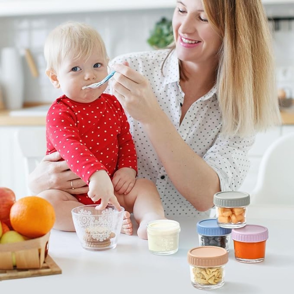 6pcs Mason Jar Glass Baby Food - đánh giá và giá Baby Food In Jar