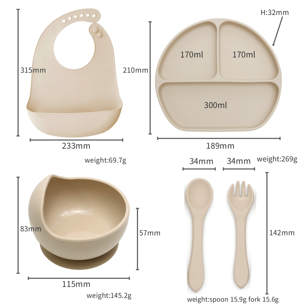5pcs Bunny Baby Utensils Set,  - đánh giá và giá Baby Food Utensils Set