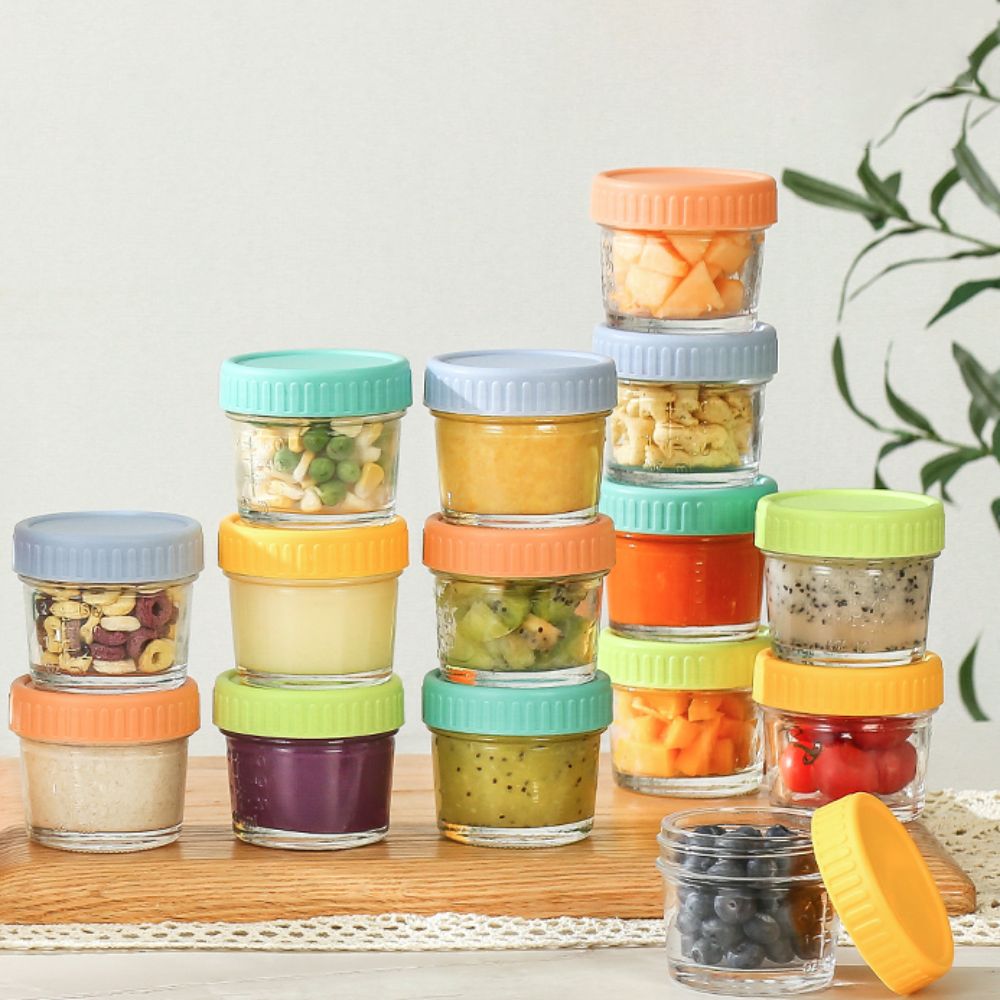 6pcs Glass Baby Food Jar Reusa - đánh giá và giá Baby Food In Jar