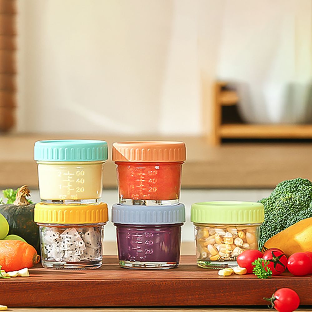 6pcs Glass Baby Food Jar Reusa - đánh giá và giá Baby Food In Jar
