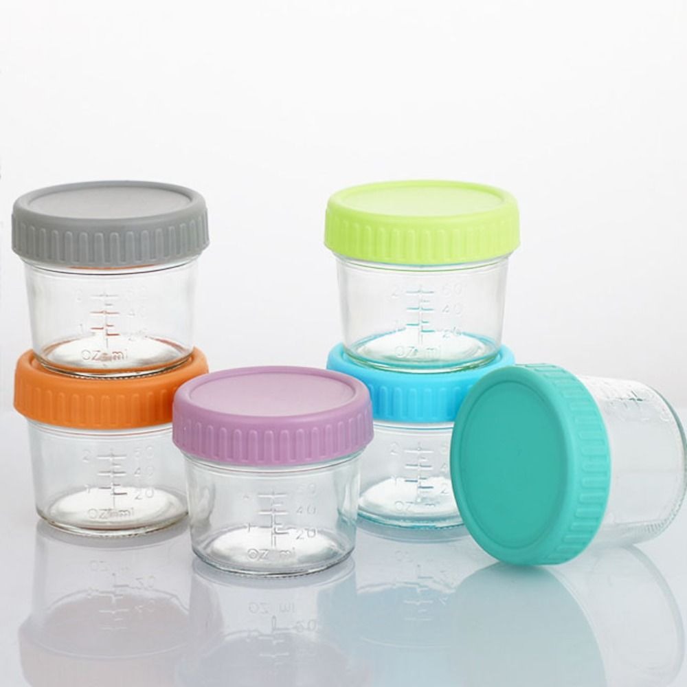 6pcs Glass Baby Food Jar Reusa - đánh giá và giá Baby Food In Jar
