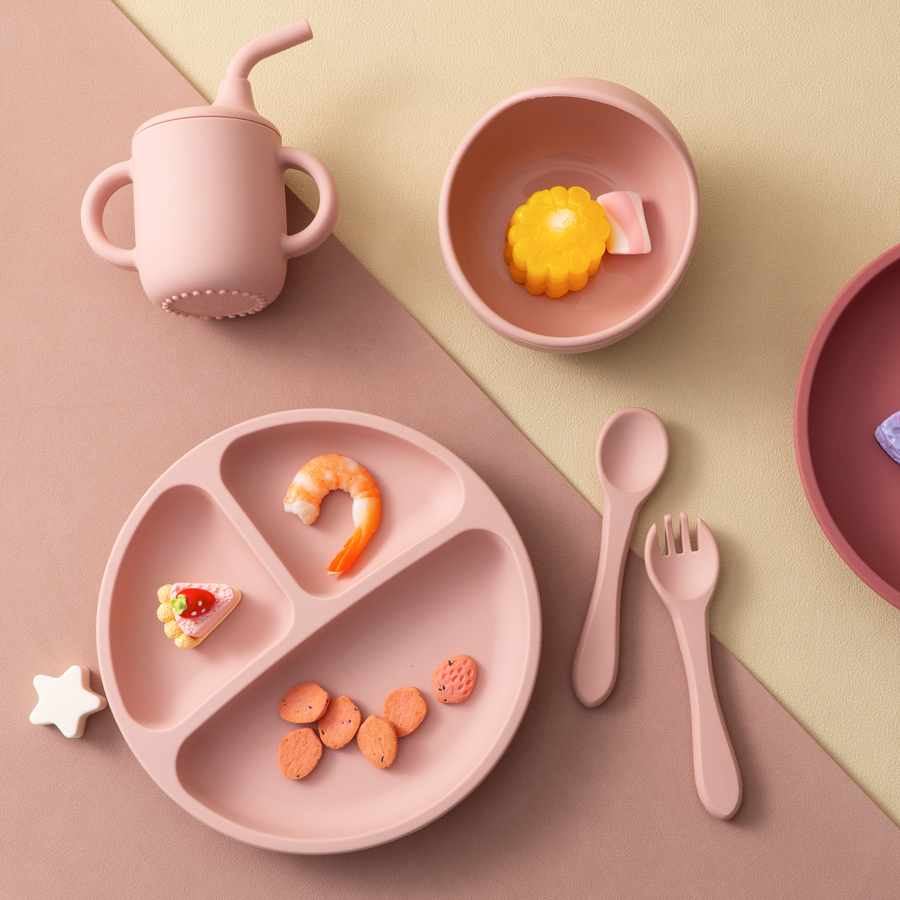5PCS Baby Silicone Tableware S - đánh giá và giá Baby Food Universe