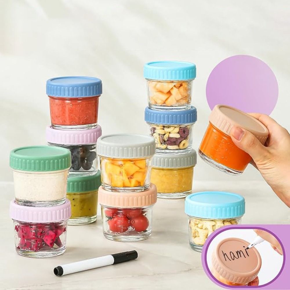 6pcs Mason Jar Glass Baby Food - đánh giá và giá Baby Food In Jar
