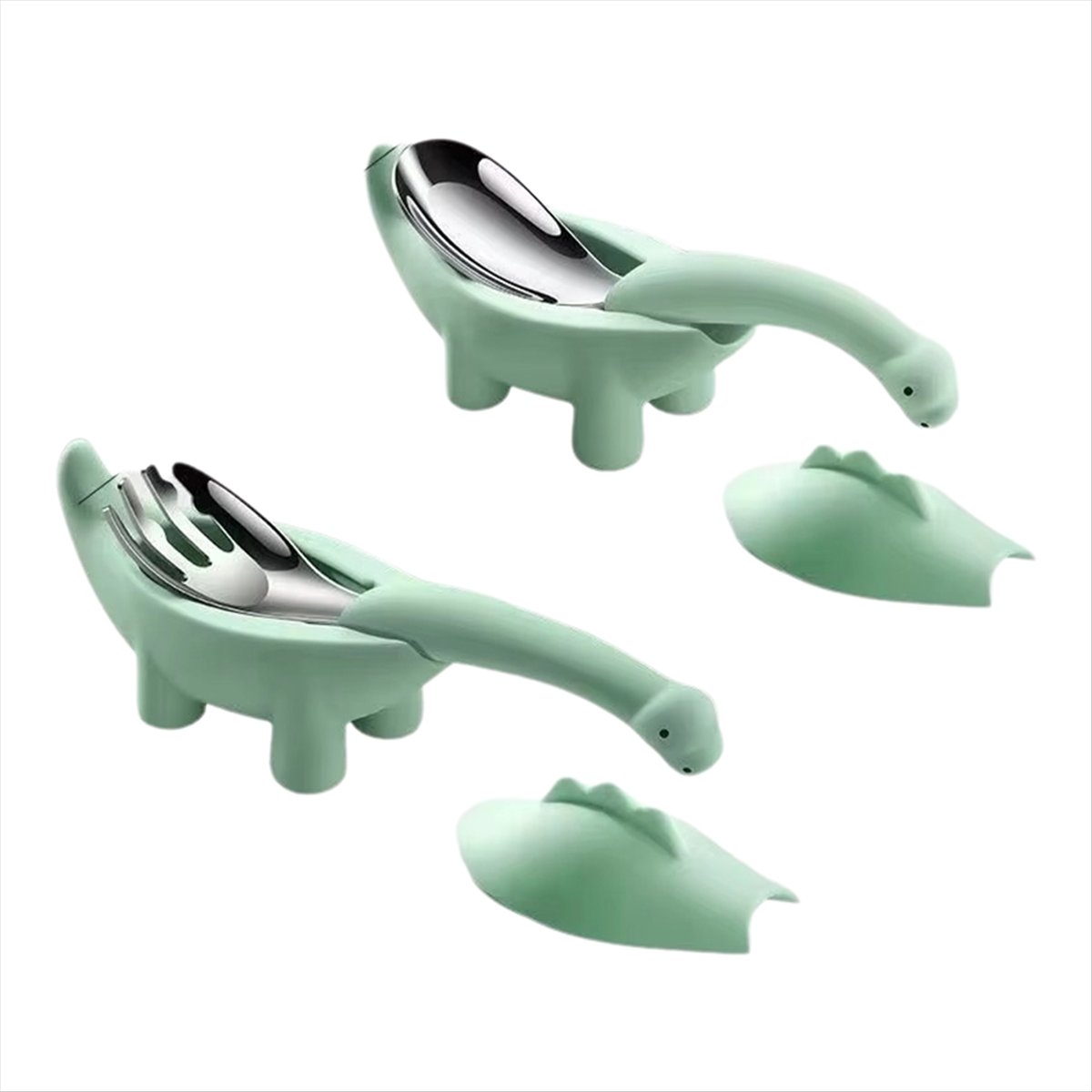 BAAQ Dinosaur Shaped Infant Fo - đánh giá và giá Baby Food Utensils Set
