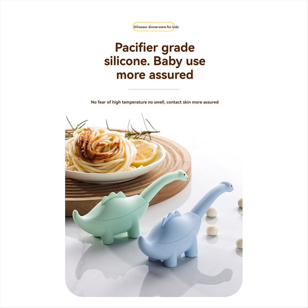 BAAQ Dinosaur Shaped Infant Fo - đánh giá và giá Baby Food Utensils Set