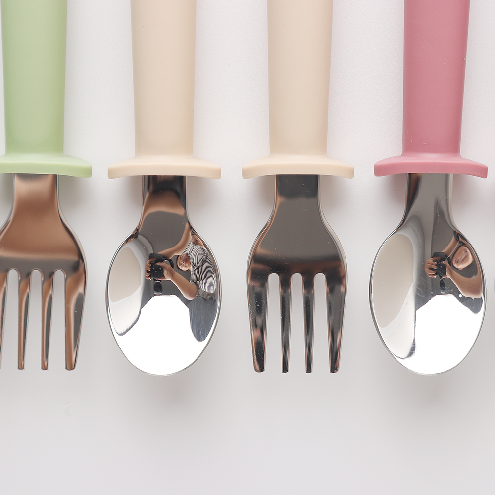 Custom Long Handle Silicone Sp - đánh giá và giá Baby Food Utensils Set